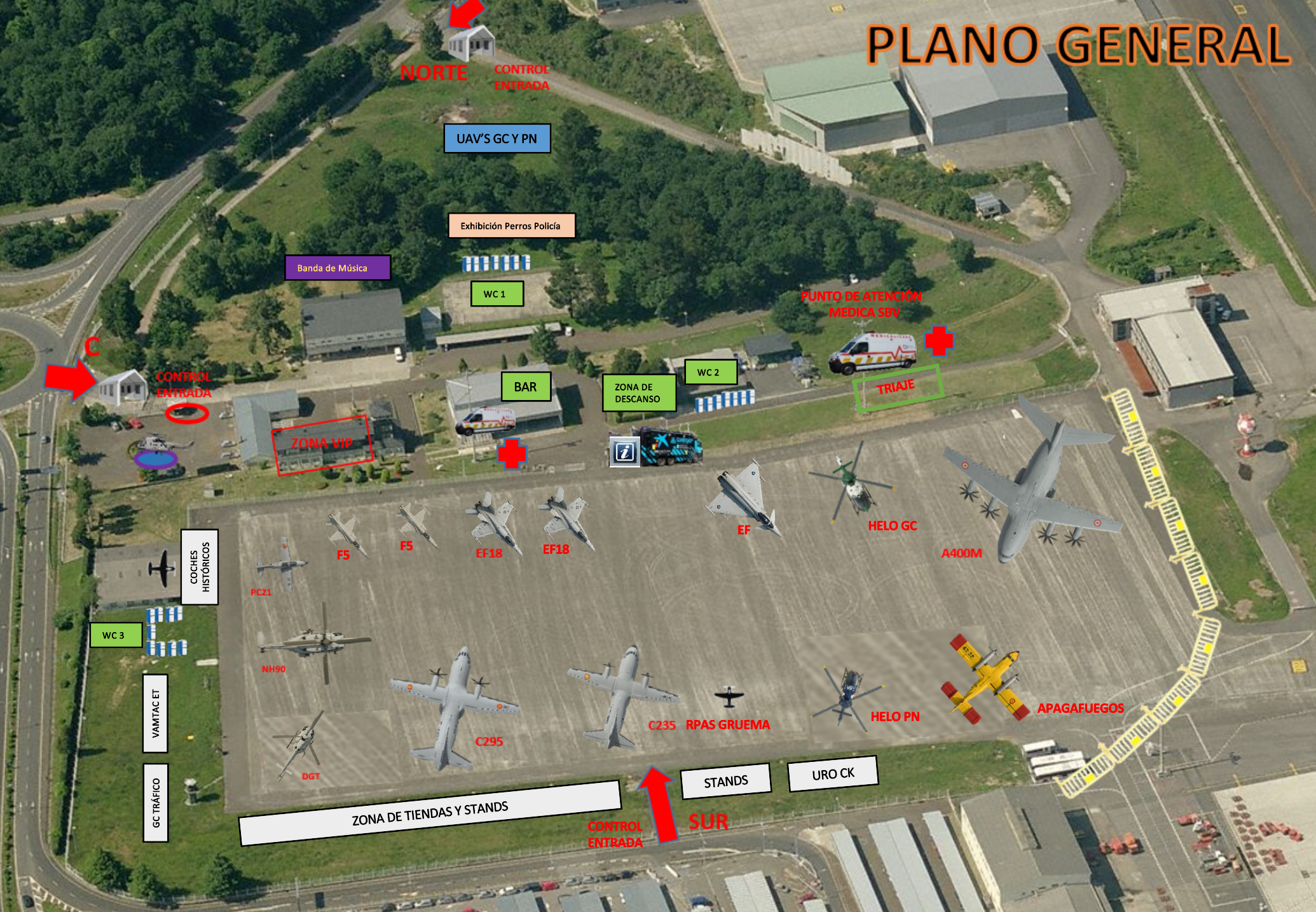 Plano general del evento